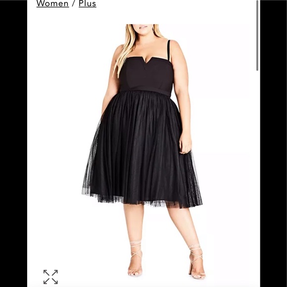 city chic tulle dress